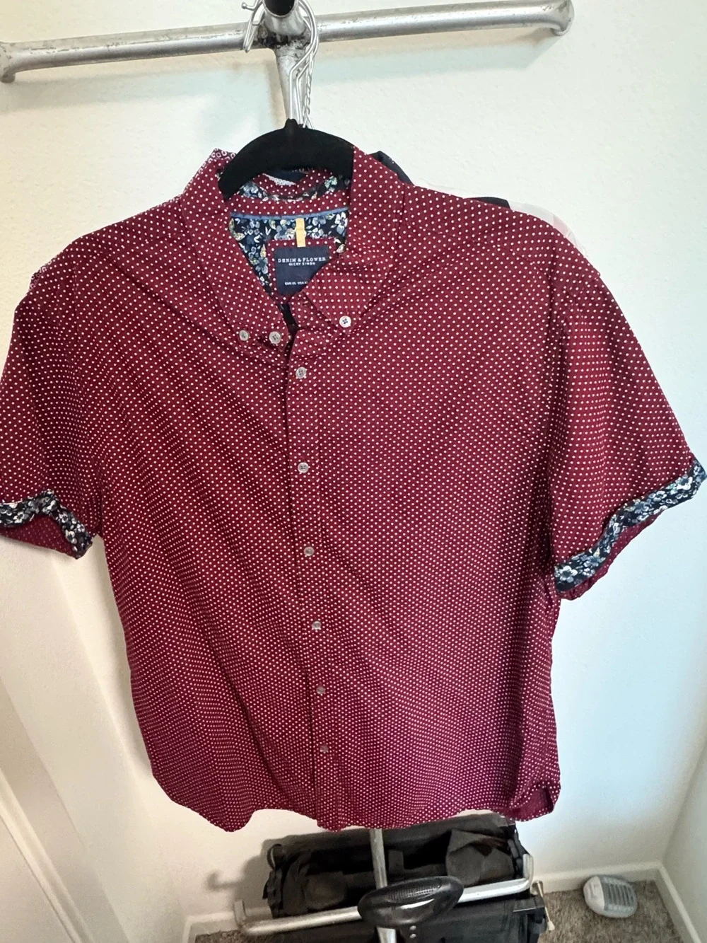 🌟 Denim & Flower Men’s Short Sleeve Button-Up Shirt Bundle – Lot of 6 🌟 👔 M/L/XL - Picture 13 of 16